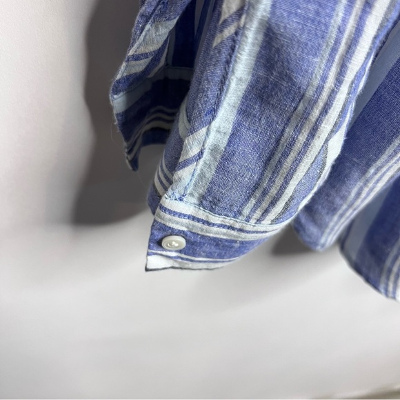 LOFT Striped Blouse L - Picture 5 of 5